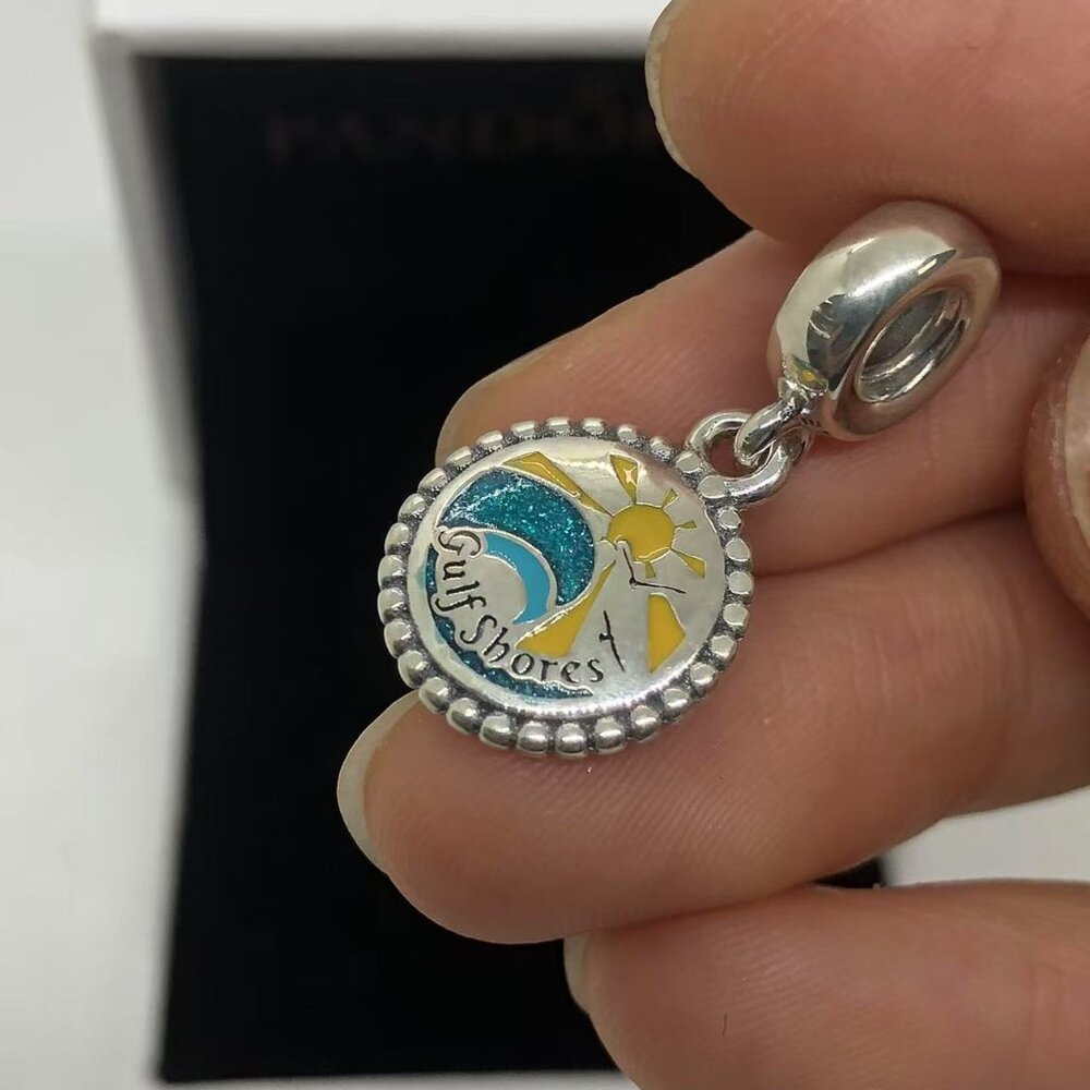 ✨🔥Pandora Alabama Gulf Shores City Travel Vacation Dangle Charm